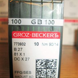 100 Groz-Beckert B27 DCX27 Ball Point Overlock Sewing Machine Needles (Size 9 (Metric 65))